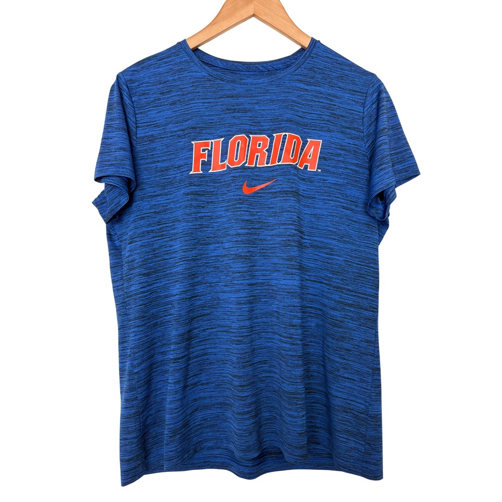 Nike Florida Gators Dri-FIT T-Shirt Blue Space Dye Heather Mens Large L